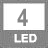 4 LED
